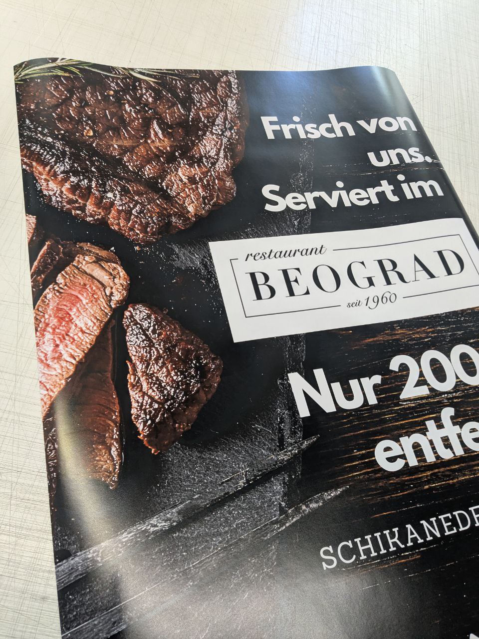 Frisch von uns serviert: Posterdrucke, die einem auf der Zunge zergehen